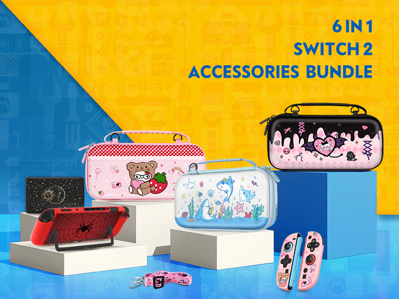 Amazon.com: Gurgitat 6in1 Kits Accessories Bundle for Nintendo